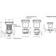 Indexing pin GN 607.3-6-10.5-ST - for mounting on thin walls, with lock in the upright position