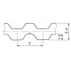 Double-sided toothed belt 32 DT5-460 z92