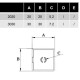 End cap for 20x20 V-SLOT profiles