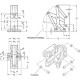 Articulated hinge GN 7247-AL-75-EL - mounted inside, opening angle 180 natural black