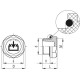 Filler cap TCR.1/2 - technopolymer, operating temperature up to 100C