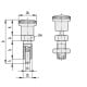 Indexing pin GN 817-6-6-BK-NI