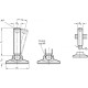 Adjustable pressure foot GN 638-32-M6-36-NV - stainless steel