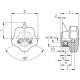 Knob VC.192/40 B-6+IN - with Indicator, duroplast