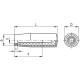 Non-rotating handle I.680/90-M10 SOFT - soft-touch technopolymer