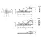 Spring cotter pin GN 1024-NI-5-D - stainless steel