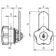 Lock with bolt VC.308/40-D - Lock with various combinations