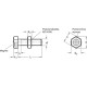 Stop screw GN 251.6-M12-60-ND - with magnet