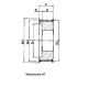 HTD 38-8M-50 TL1615 sprocket for a 50mm wide belt