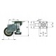 Swivel wheel fi 50mm rubber, load capacity 60 kg KM 50S