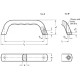 Bail handle GN 328.5-120-B-GS - stainless steel