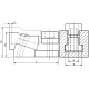 Side clamp for T-slots RLA-14 METALIMPEX