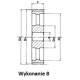 HTD 80-14M-55/8 sprocket for 55mm wide belt