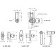 Lock GN 115-SCT-45 - zinc casting, patent key insert