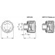 Vent plug SFP.30-3/8+F FOAM-EX - with splash protection, technopolymer