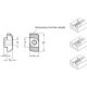 T-nut GN 505-10-M4-OB - accessories for profile systems with T-slots