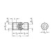 Cross joint DIN 808-42-B20-82-EW - steel, needle bearing