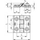 CFM.60-SH-6 hinge - through holes for countersunk head screws