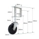Spring wheel for gates fi 100mm plastic, load capacity 100 kg KDB - 100