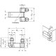 Hinge GN 129.2-45-40-C-A4 - stainless steel