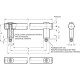 GN 666.1-30-300-NG pipe holder - stainless steel