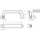 Stainless steel bail handle GN 565.5-20-300-A-GS -