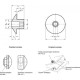 Stainless steel conical positioning sleeve GN 412.5-M16x1.5-B8.2 - for indexing pins