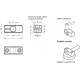 Connector for GN 477-B16-MT profiles - aluminum