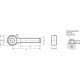Eye bolt GN 1524-M8-100 - Eye bolt