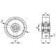 200mm polyurethane wheel with ball bearing, load capacity 1000 kg RE.F4-200X50-RSL