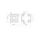 Right square trapezoidal steel nut with holes CQF 12X3P