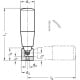 Folding revolving handle GN 598.3-KU-21 - with steel folding mechanism, lockable in two positions