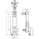 Column level indicator HCX.254-ST-NC-M12 - with maximum temperature sensor, technopolymer