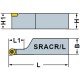 Folding lathe knife for external turning SRACL-2525M06 25 mm Left