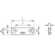 Spacer for hinges PMC.67-2.5 - zinc alloy