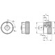 MBR.40 B-6+CGS-C2 control knob - graduated collar orange