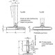 Stainless steel self-aligning foot GN 21-100-M16-119-D1-W -