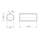 Splined shaft 18 x 22 - 1500 mm