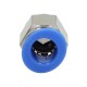 Straight pneumatic plug-in connector, for hose fi 10 mm, G 1/4 GZ, nickel-plated brass