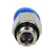 Straight pneumatic plug-in connector, for hose fi 10 mm, G 1/4 GZ, nickel-plated brass