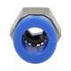 Straight pneumatic plug-in connector, for hose fi 12 mm, G 3/8 GZ, nickel-plated brass