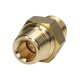 Brass threaded straight screw connection, R 1/2 GZ