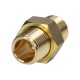 Brass threaded straight screw connection, R 1/2 GZ