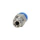 Tiesi žarnos kištuko jungtis 6 mm sriegis 1/8" PU-PC06-G01 Tiesi žarnos kištuko jungtis 6 mm sriegis 1/8" PU-PC06-G01