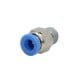 Tiesi žarnos kištuko jungtis 6 mm sriegis 1/8" PU-PC06-G01 Tiesi žarnos kištuko jungtis 6 mm sriegis 1/8" PU-PC06-G01