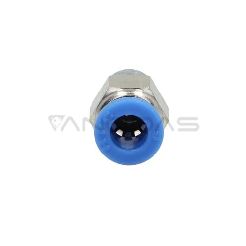 Tiesi žarnos kištuko jungtis 6 mm sriegis 1/8" PU-PC06-G01  Tiesi žarnos kištuko jungtis 6 mm sriegis 1/8" PU-PC06-G01