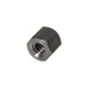Trapezoidal hexagonal steel nut 16x4 L