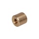 Trapezoidal nut, brown, cylindrical, 10x2, left-handed