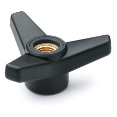 Three-arm handle VB.639/45 FP-M8 - brass insert threaded hole hole