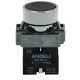 Covered black button LAY5-BA25